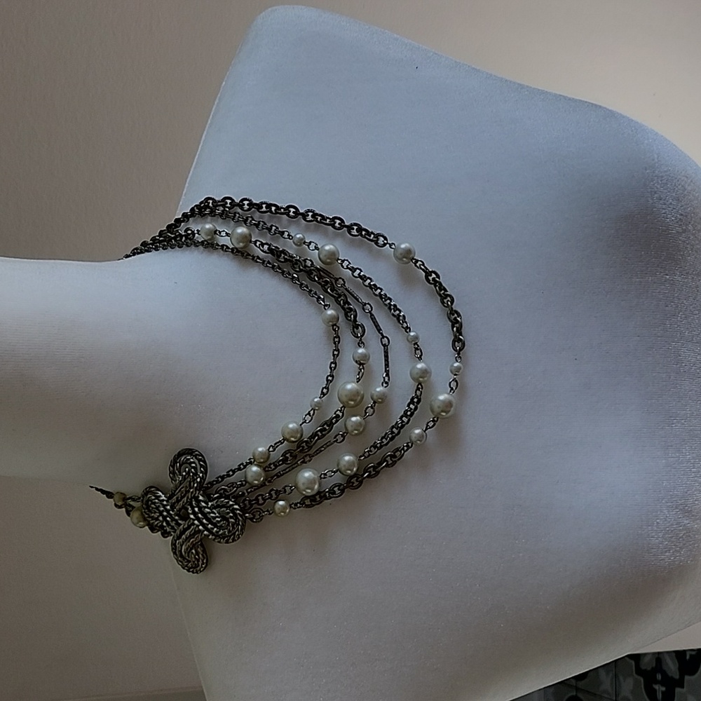 VINTAGE Looking Elegant Multi-Strand Pearl Necklace